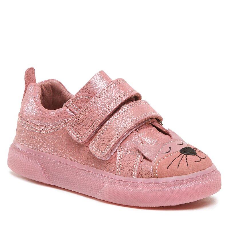 Sneakers Lasocki Kids Oceano CI12-3095-03(III)DZ Pink Klettverschluss Halbschuhe Mädchen Kinderschuhe