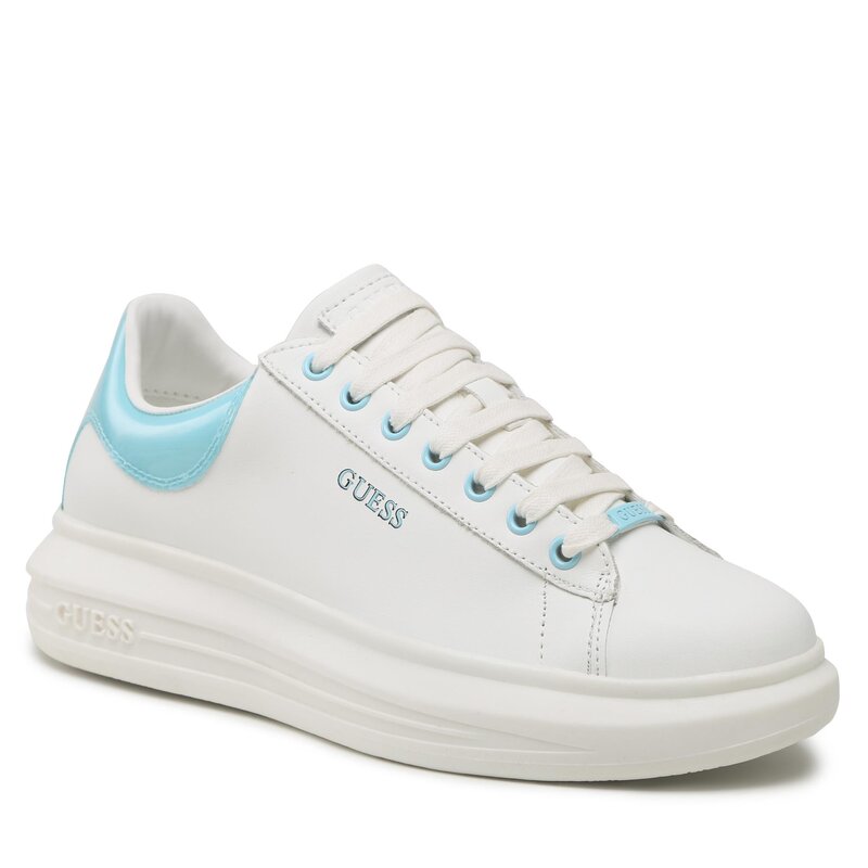 Sneakers Guess Vibo FL5VIB LEA12 WHBLU Sneakers Halbschuhe Damenschuhe