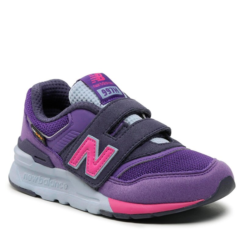 Sneakers New Balance PZ997HMF Violett Klettverschluss Halbschuhe Mädchen Kinderschuhe