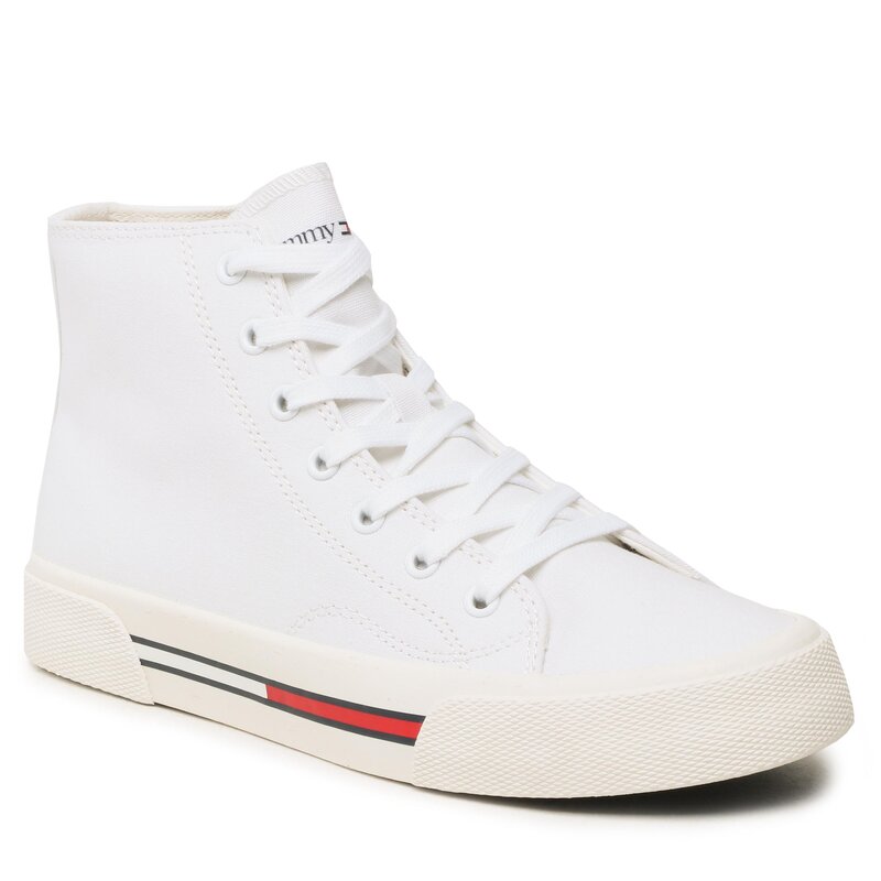 Sneakers Tommy Jeans Mc Wmns EN0EN02087 White 0K4 Sneakers Halbschuhe Damenschuhe