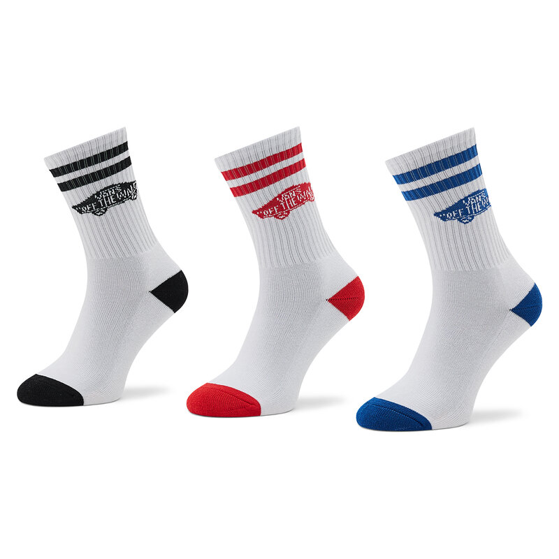3er-Set hohe Unisex-Socken Vans Stripe Crew VN0A7PT9 AMQ1 Hohe Kinder Socken Textilien Zubehör