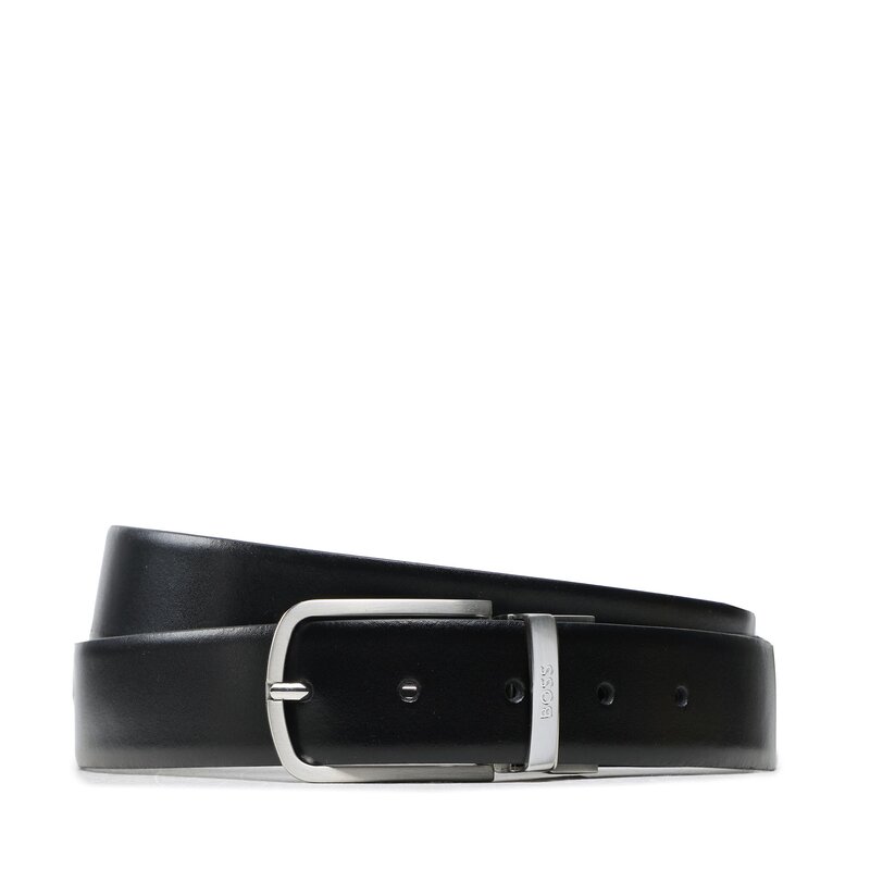 Herrengürtel Boss 50491871 Black 2 Herrengürtel Gürtel Leder-Galanterie Zubehör