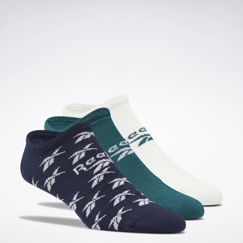 Unisex-Sneakersocken Reebok Classics Invisible Socks 3 Pairs H47529 midnight pine Damen Socken Textilien Zubehör
