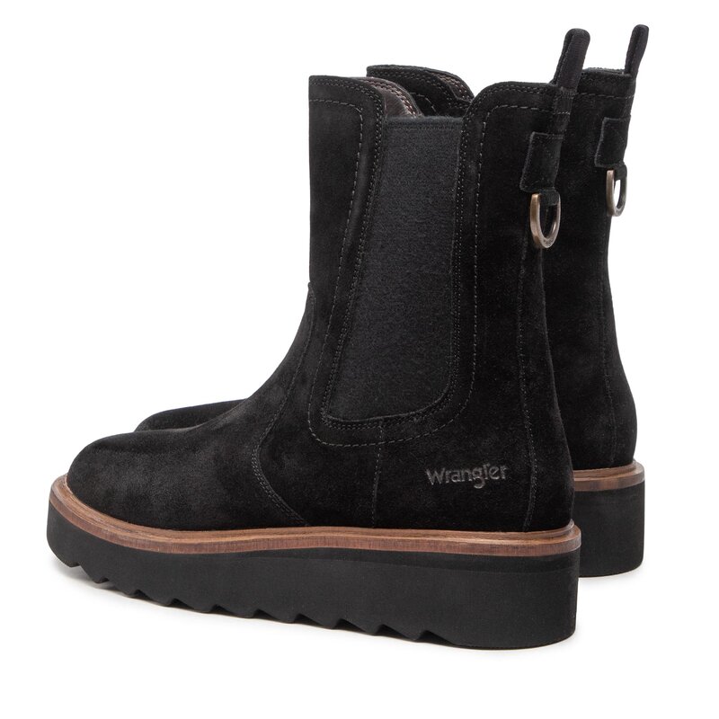 Klassische Stiefeletten Wrangler Jane Chelsea WL22531A Black 062 Stiefeletten Stiefel und andere Damenschuhe