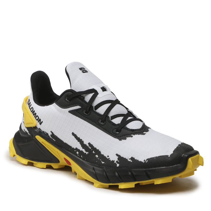 Schuhe Salomon Alphacross 4 417244 26 W0 White/Black/Empire Yellow Outdoor Laufschuhe Sportschuhe Herrenschuhe