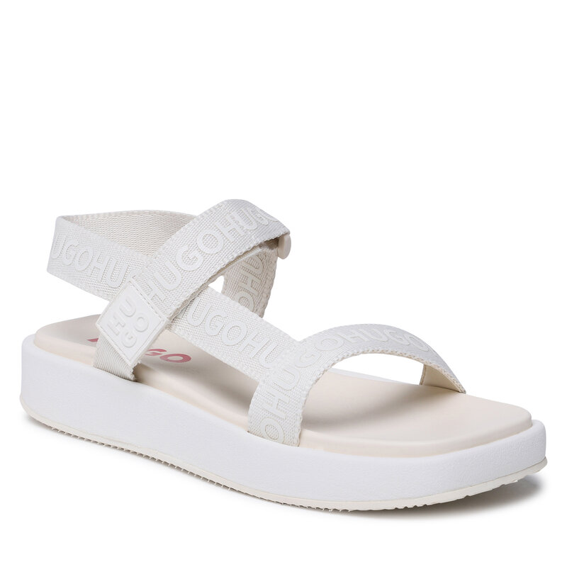 Sandalen Hugo Emma Strap Sandal-Wb 50493040 10249915 01 110 Alltägliche Sandalen Sandalen Pantoletten und Sandaletten Damenschuhe