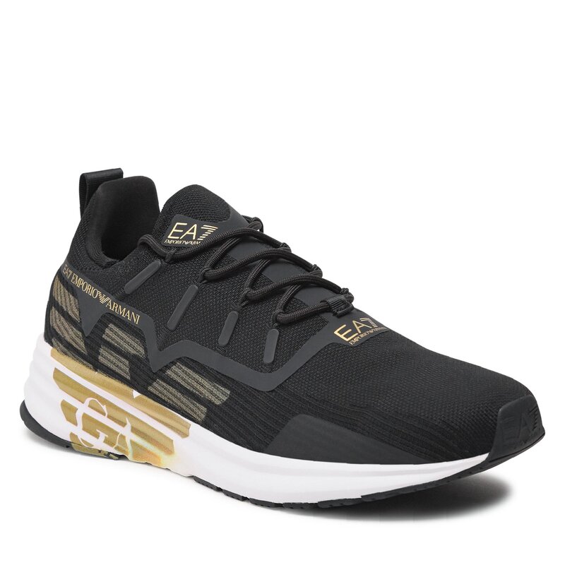 Sneakers EA7 Emporio Armani X8X130 XK309 R659 Black/Gold/White Sneakers Halbschuhe Herrenschuhe