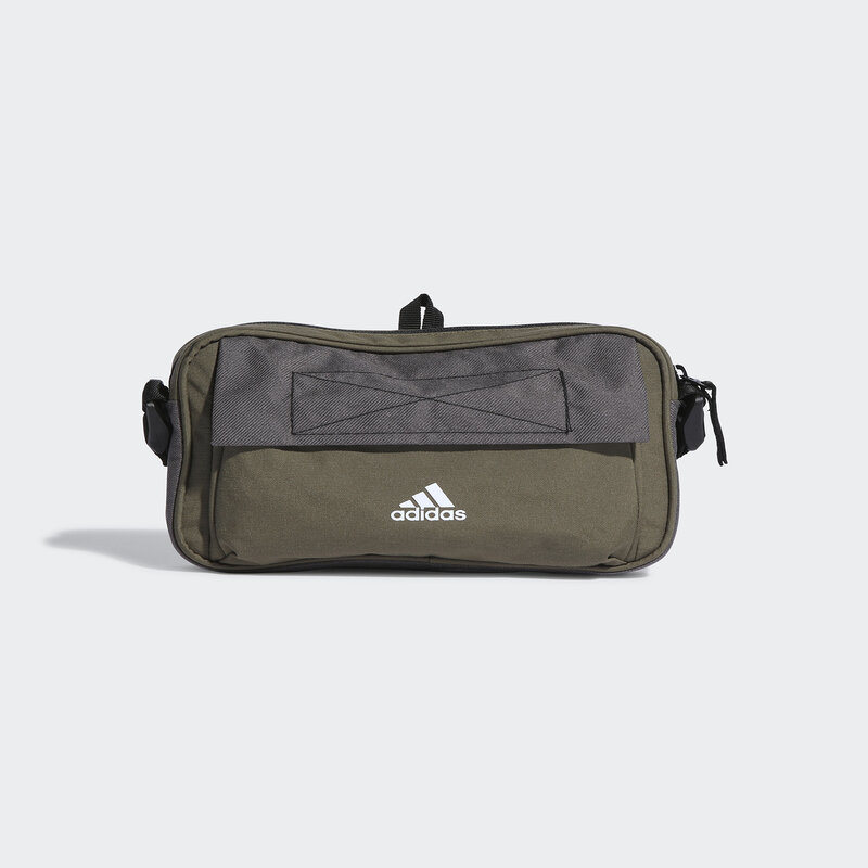 Umhängetasche adidas City Xplorer Organizer Bag HR3696 olive strata/white Damen Jugendtaschen Leder-Galanterie Zubehör