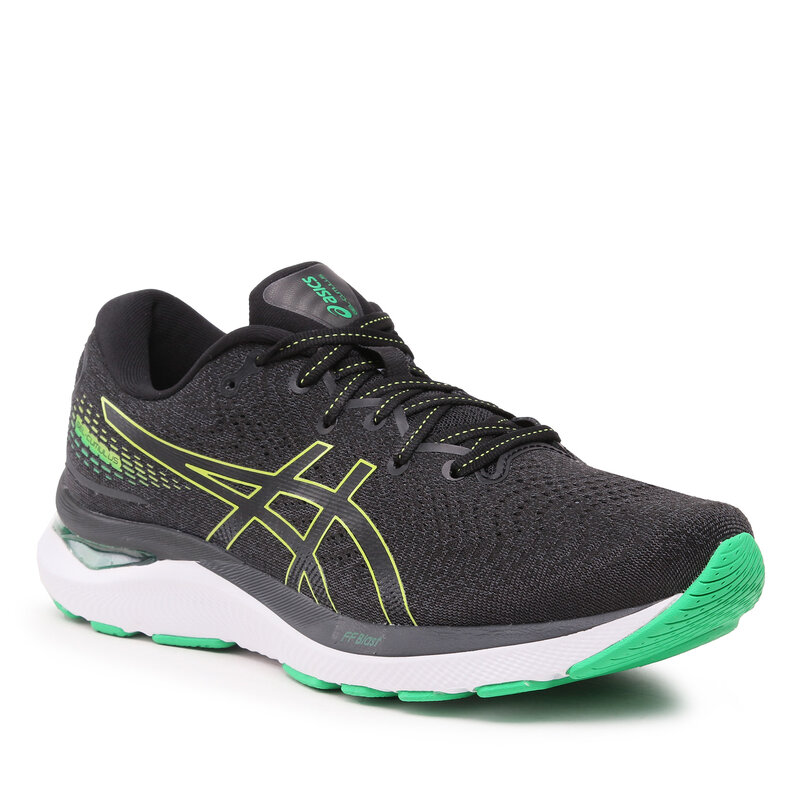 Schuhe Asics Gel-Cumulus 24 1011B366 Black/Lime Zest 012 Asphalt Laufschuhe Sportschuhe Herrenschuhe
