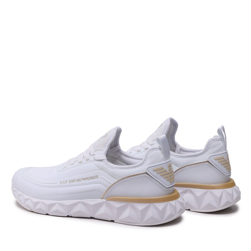 Sneakers EA7 Emporio Armani X8X106 XK262 N195 White/Light Gold Sneakers Halbschuhe Herrenschuhe ZL10663