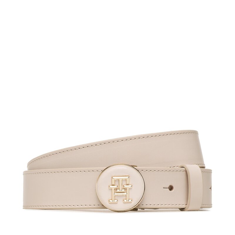 Damengürtel Tommy Hilfiger Round Chic 3.0 AW0AW14621 AF4 Damengürtel Gürtel Leder-Galanterie Zubehör