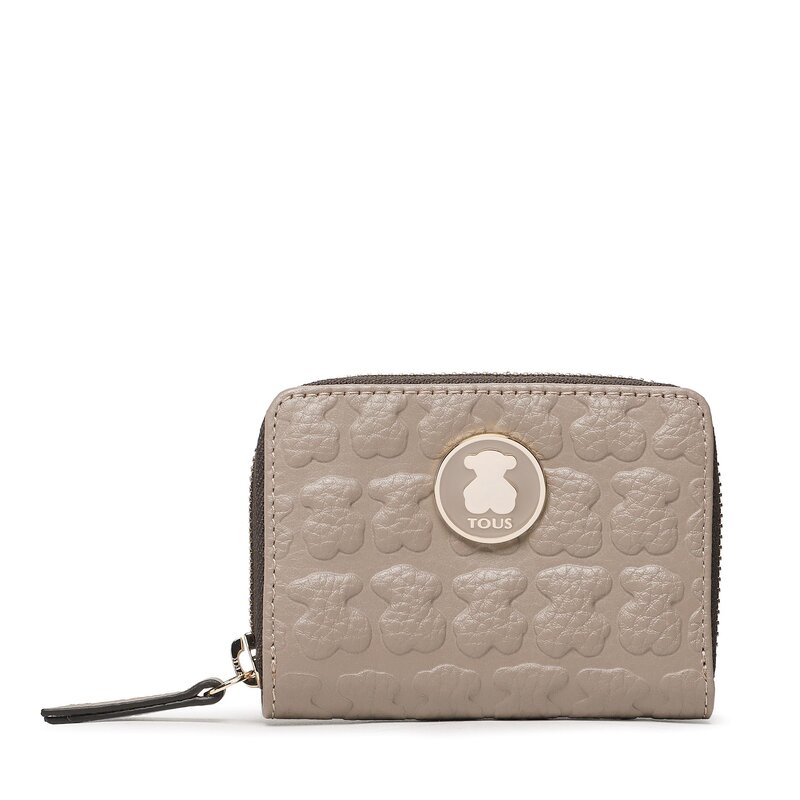 Kleine Damen Geldbörse TOUS Monedero M. Sherton 2001145147 Taupe Damen Geldbörsen Geldbörse Leder-Galanterie Zubehör