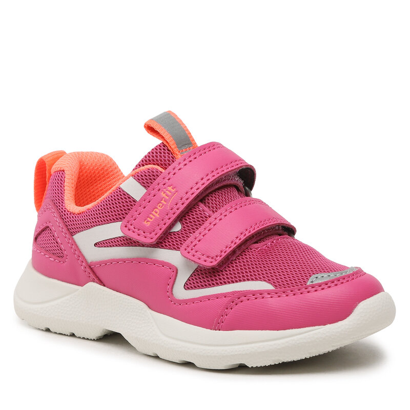 Sneakers Superfit 1-006206-5520 S Pink/Orange Klettverschluss Halbschuhe Mädchen Kinderschuhe