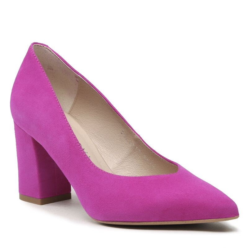 Halbschuhe Kotyl 3717 Fuksja Zamsz Pumps Halbschuhe Damenschuhe