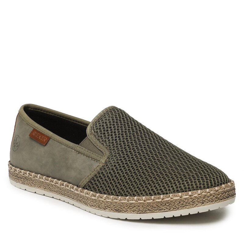 Halbschuhe Rieker B5265-54 Grün Alltagsschuhe Halbschuhe Herrenschuhe