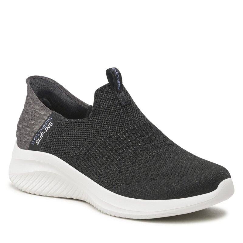 Halbschuhe Skechers Smooth Step 149709/BLK Black Flache Halbschuhe Damenschuhe
