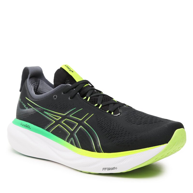 Schuhe Asics Gel-Nimbus 25 1011B547 Black/Lime Zest 003 Asphalt Laufschuhe Sportschuhe Herrenschuhe