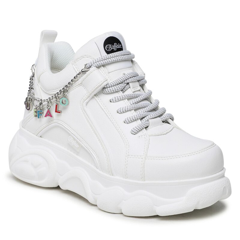 Sneakers Buffalo Cld Corin Charms BN16308811 White Sneakers Halbschuhe Damenschuhe