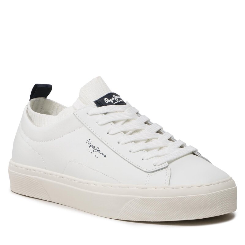 Sneakers Pepe Jeans Yogi Sock PMS30928 White 800 Sneakers Halbschuhe Herrenschuhe