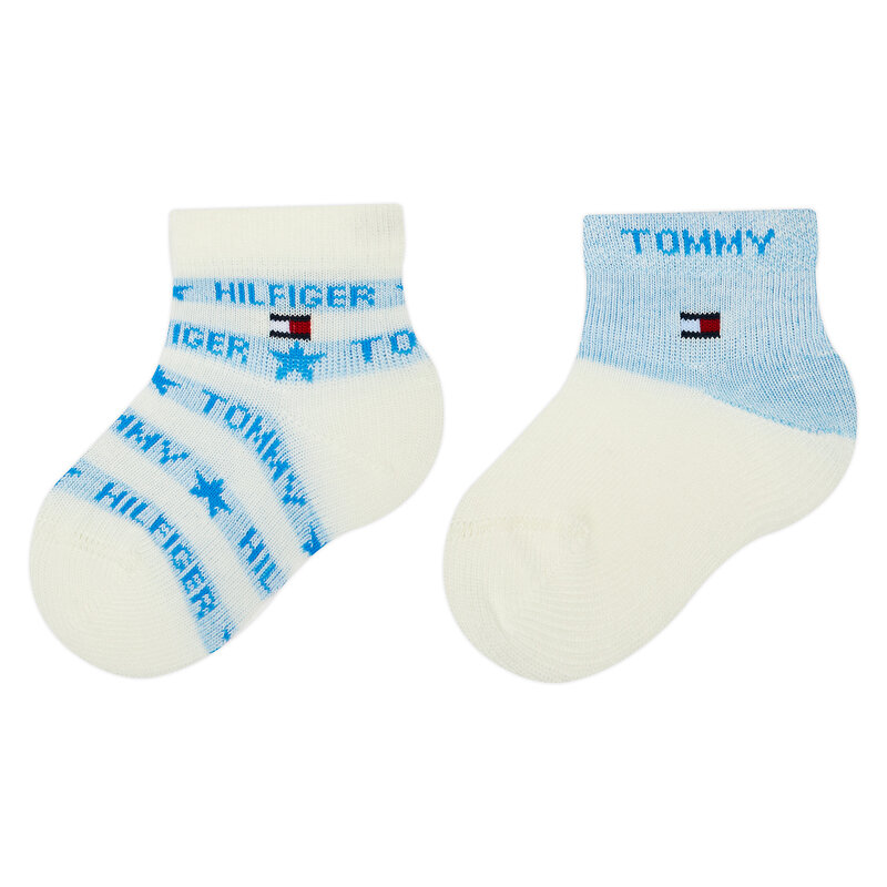 2er-Set hohe Kindersocken Tommy Hilfiger 701222672 Sky Blue 003 Hohe Kinder Socken Textilien Zubehör