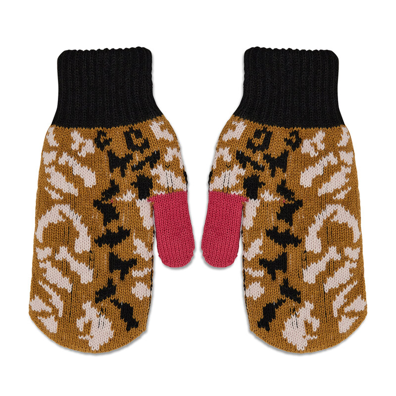 Damenhandschuhe Femi Stories E-Taps Leo Strickhandschuhe Damen Handschuhe Handschuhe Leder-Galanterie Zubehör