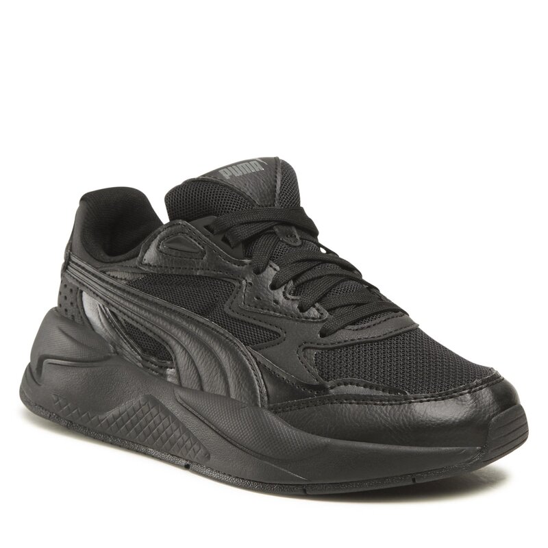 Sneakers PUMA X-Ray Speed Jr 384898 07 Puma Black/Black/Dark Shadow Schnürschuhe Halbschuhe Jungen Kinderschuhe