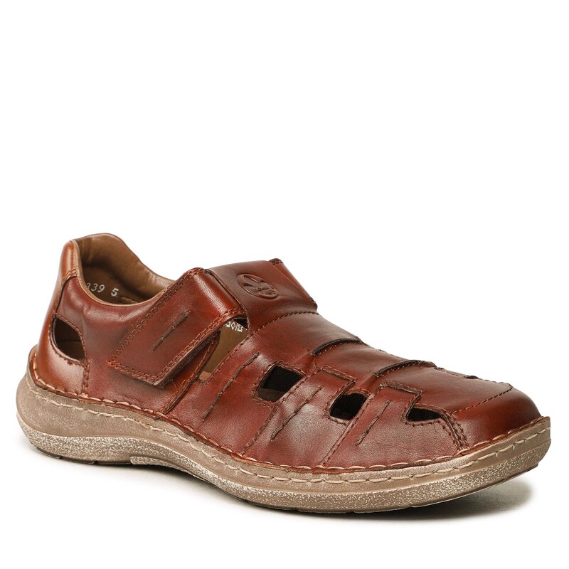 Halbschuhe Rieker 03068-24 Braun Alltagsschuhe Halbschuhe Herrenschuhe