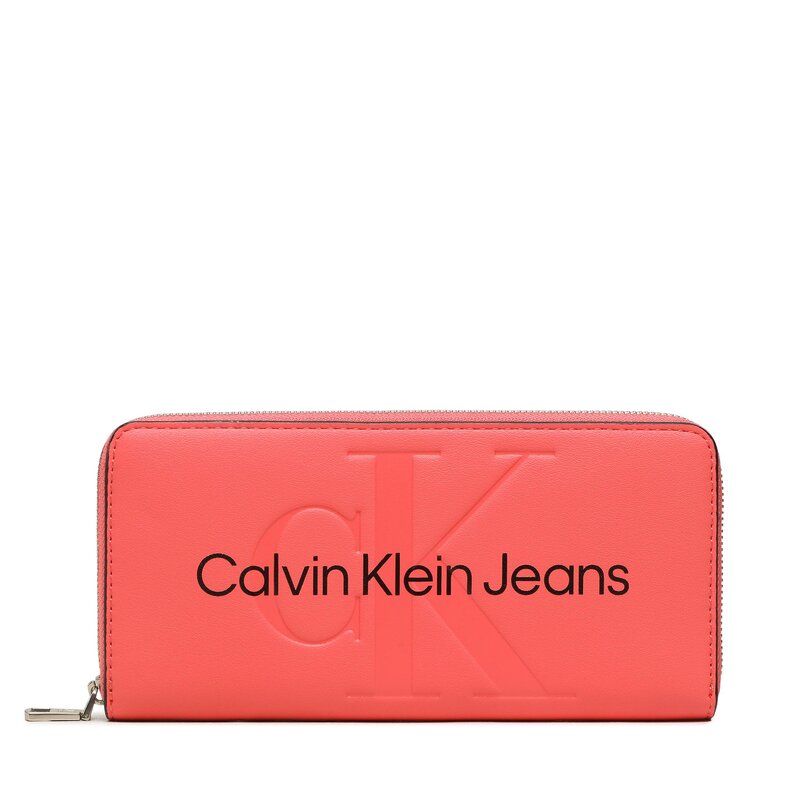 Große Damen Geldbörse Calvin Klein Jeans Sculpted Mono Zip Around Mono K60K607634 TCO Damen Geldbörsen Geldbörse Leder-Galanterie Zubehör AR10643