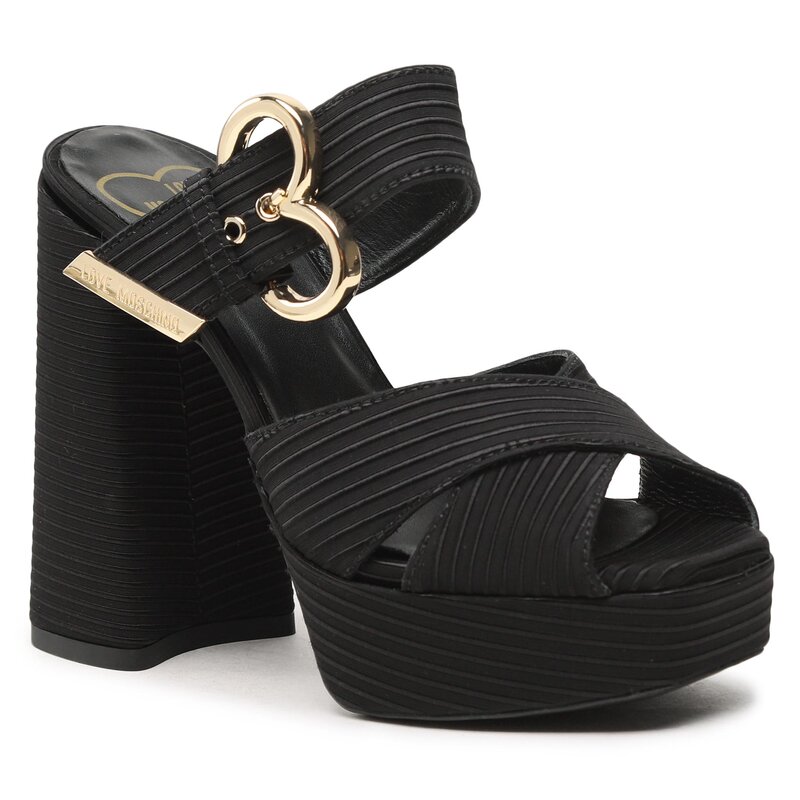 Pantoletten LOVE MOSCHINO JA2809CG1GJL0000 Nero Alltägliche Pantoletten Pantoletten Pantoletten und Sandaletten Damenschuhe