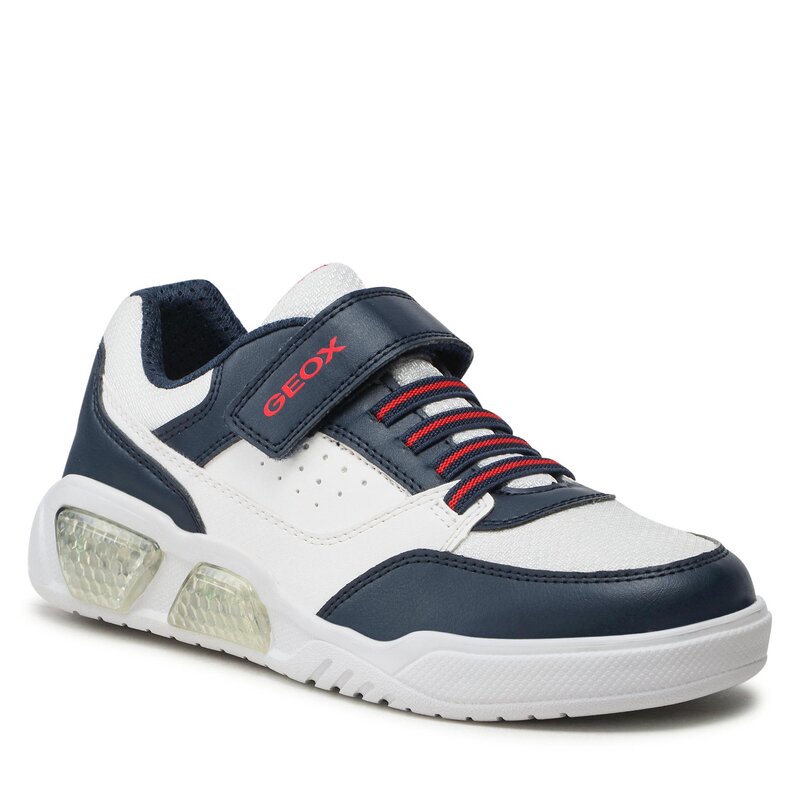 Sneakers Geox J Illuminus Boy J35GVB0BU11C4211 DD Navy/White Halbschuhe Jungen Kinderschuhe