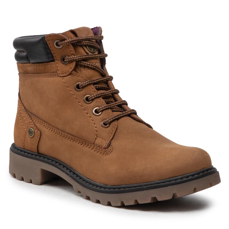 Schnürstiefeletten Wrangler Creek WL22540A Nut 066 Trapperschuhe Stiefel und andere Damenschuhe