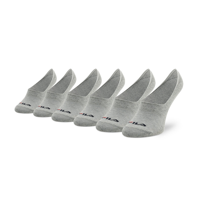 3er-Set Unisex-Sneakersocken Fila F1278 Grey 400 Knöchelsocken Damen Socken Textilien Zubehör