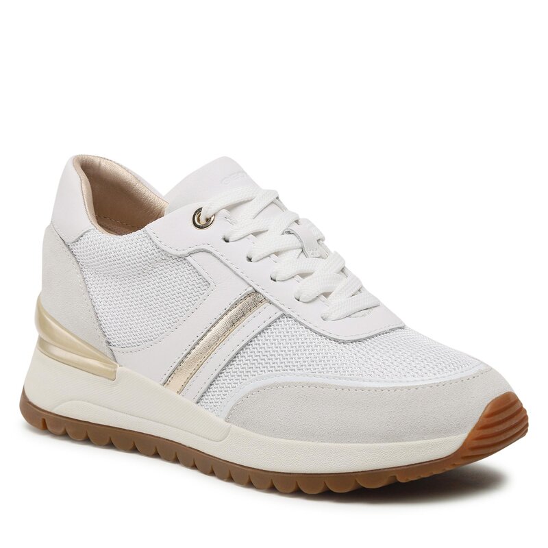 Sneakers Geox D Desya D3500A0AS85C1000 White Sneakers Halbschuhe Damenschuhe