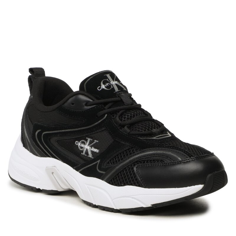 Sneakers Calvin Klein Jeans Retro Tennis Oversized Mesh YM0YM00636 Black/Overcast Grey 0GL Sneakers Halbschuhe Herrenschuhe
