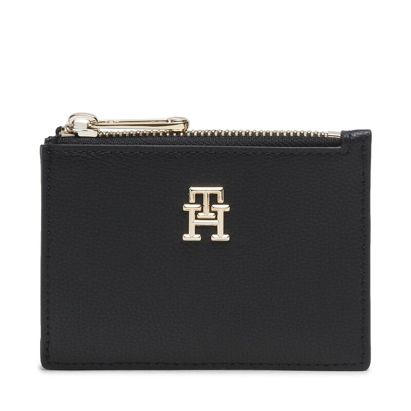 Kreditkartenetui Tommy Hilfiger Th Casual Slim Wallet W Zip AW0AW14691 DW6 Kreditkarten-Etui Etuis Leder-Galanterie Zubehör