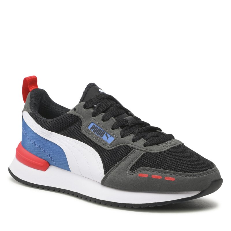 Sneakers Puma R78 Jr 373616 29 Black/Puma White/Dark Shadow Schnürschuhe Halbschuhe Jungen Kinderschuhe