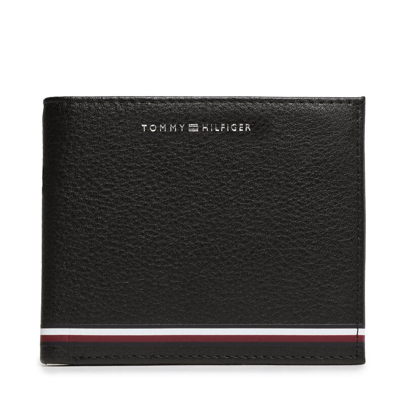 Große Herren Geldbörse Tommy Hilfiger Th Central Extra Cc And Coin AM0AM11260 BDS Herren Geldbörsen Geldbörse Leder-Galanterie Zubehör