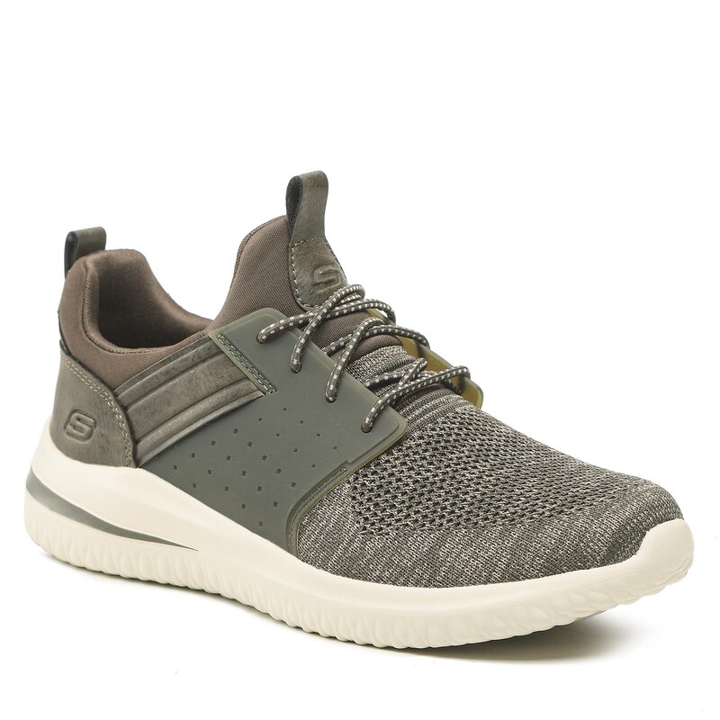 Schuhe Skechers Cicada 210238/OLV Olive Sneakers Halbschuhe Herrenschuhe