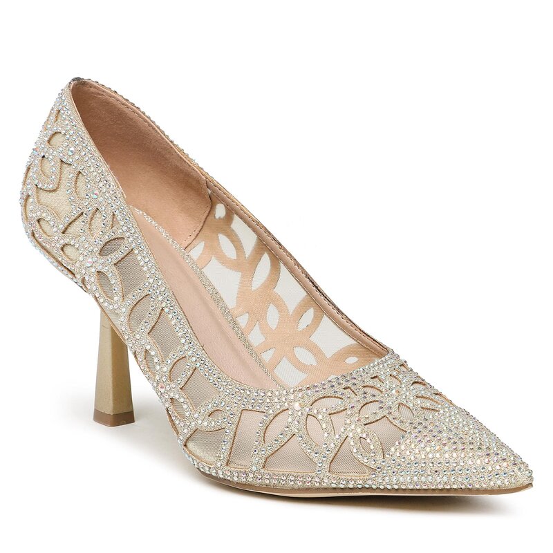 High Heels Menbur 23966 Gold 00 High Heels Halbschuhe Damenschuhe