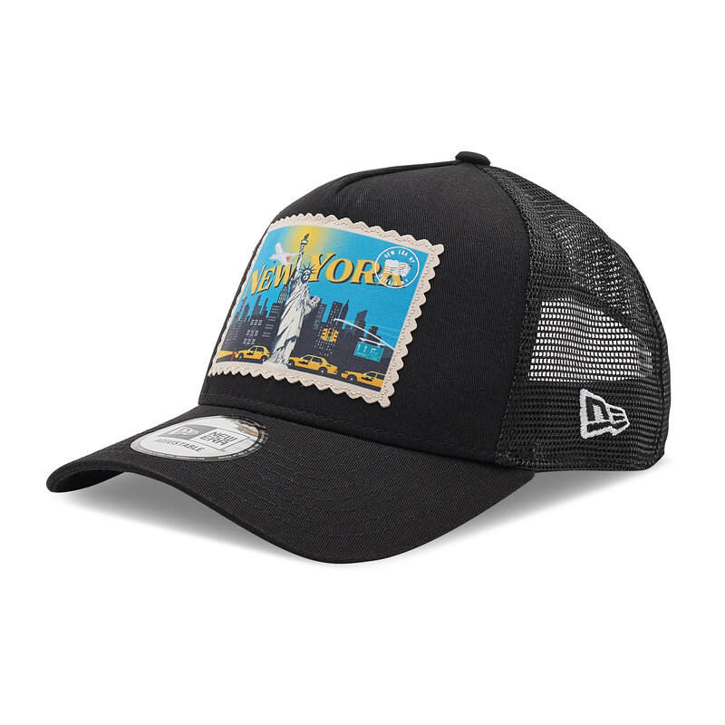 Cap New Era Postcard Trucker 60285023 Schwarz Caps Herren Mützen Mützen Textilien Zubehör