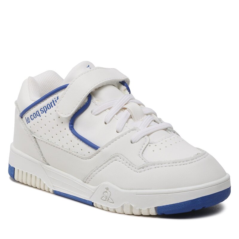 Sneakers Le Coq Sportif Lcs T1000 Ps 2310229 Optical White/Cobalt Klettverschluss Halbschuhe Jungen Kinderschuhe