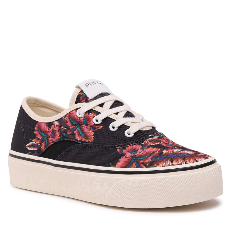 Sneakers aus Stoff Pinko Janine 100898 A0R0 Mult.Rosso/Nero RZ5 Turnschuhe Halbschuhe Damenschuhe