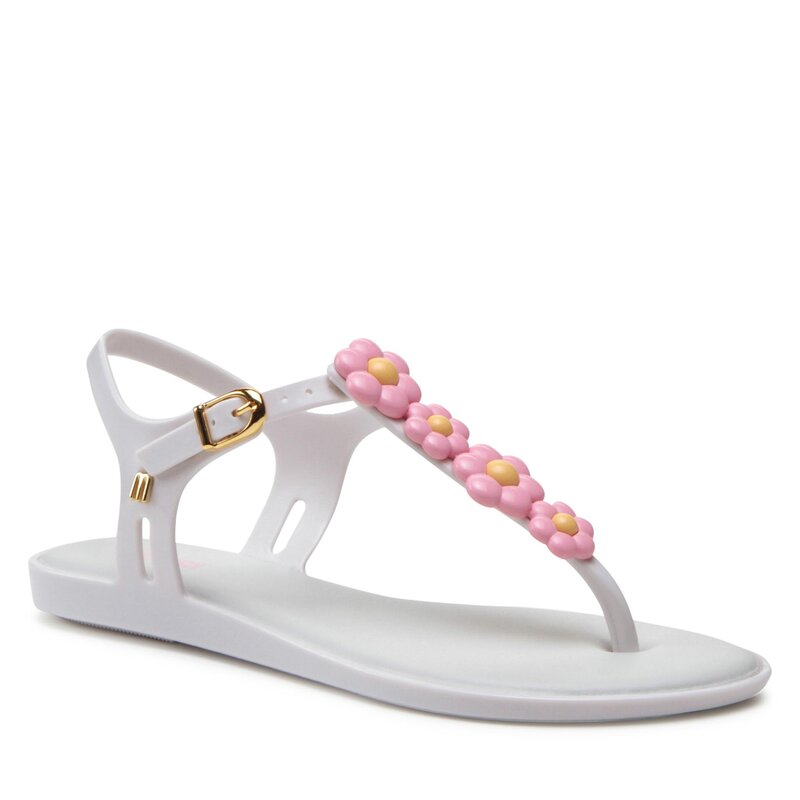Sandalen Melissa Solar Spring Ad 33816 White/Pink AL228 Alltägliche Sandalen Sandalen Pantoletten und Sandaletten Damenschuhe