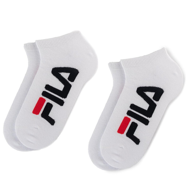 2er-Set niedrige Unisex-Socken Fila Calza Invisible F9199 White 300 Niedrige Damen Socken Textilien Zubehör