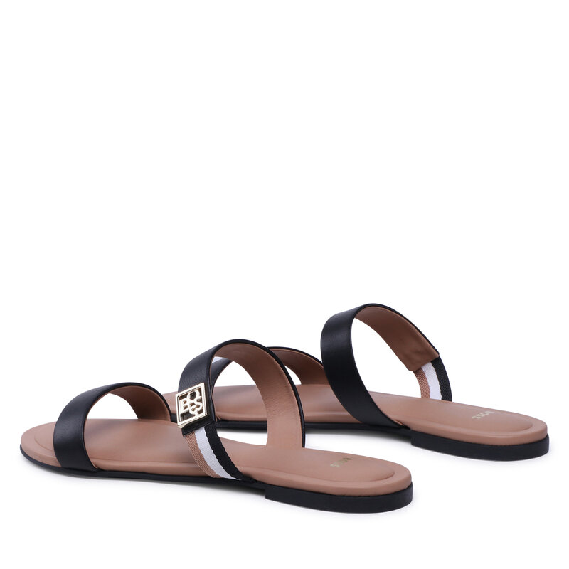 Pantoletten Boss 50493068 Black 01 Pantoletten Pantoletten und Sandaletten Damenschuhe