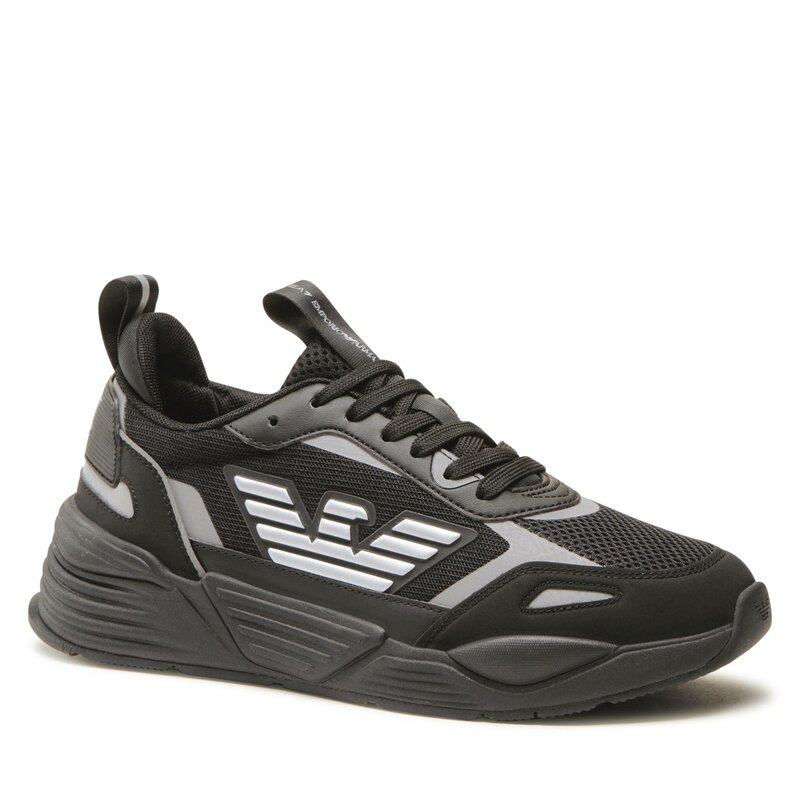 Sneakers EA7 Emporio Armani X8X070 XK165 M826 Triple Black/Silver Sneakers Halbschuhe Herrenschuhe