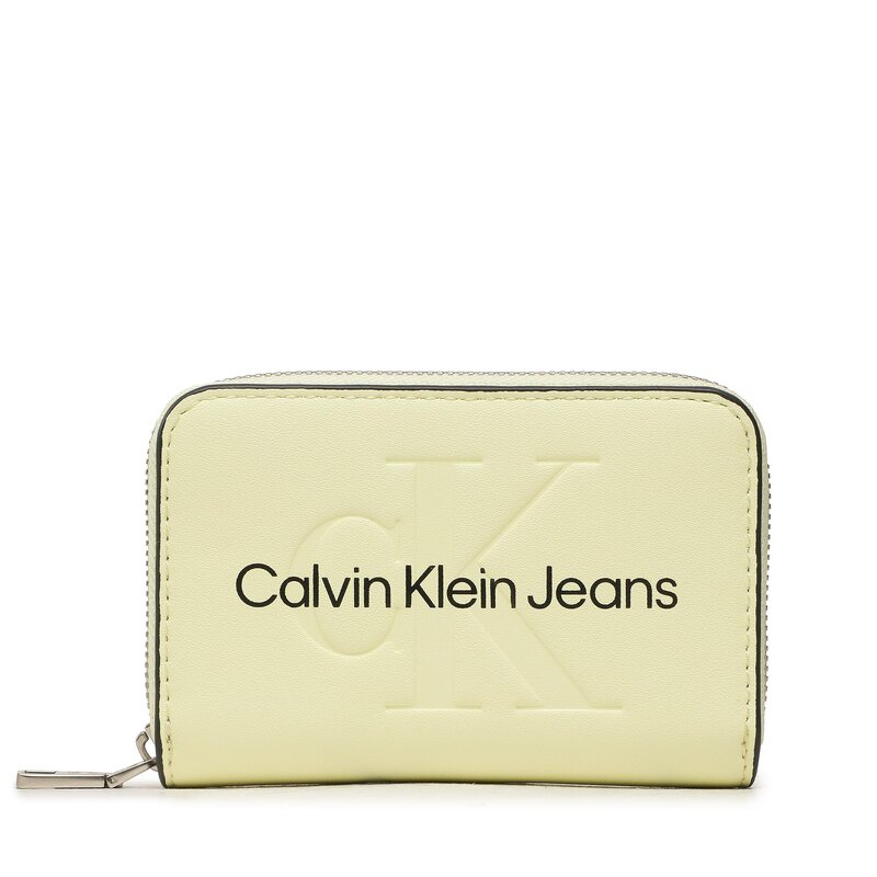 Kleine Damen Geldbörse Calvin Klein Jeans Sculpted Med Zip Around Mono K60K607229 ZCW Damen Geldbörsen Geldbörse Leder-Galanterie Zubehör AR10610