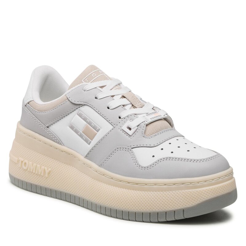 Sneakers Tommy jeans Basket Wmn Plat. EN0EN02025 Light Cast PSU Sneakers Halbschuhe Damenschuhe