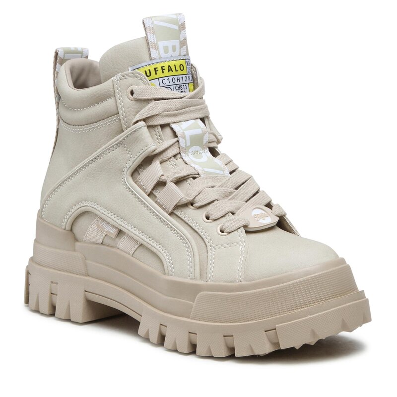 Sneakers Buffalo Aspha Nc Mid BN1622064 Beige Sneakers Halbschuhe Damenschuhe