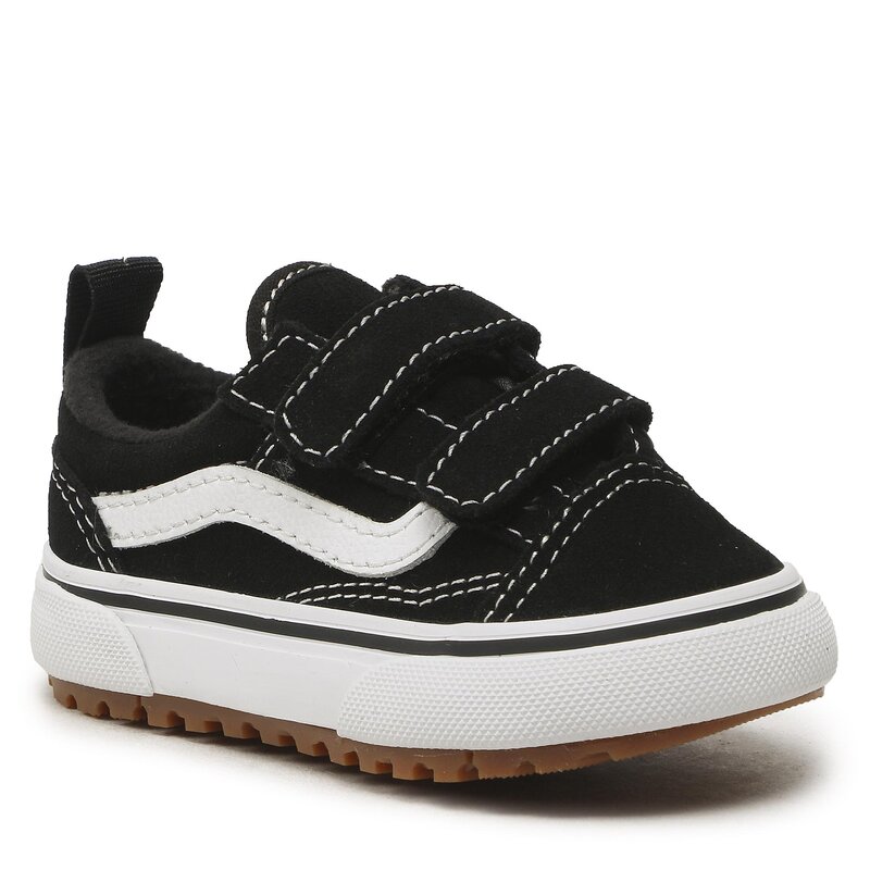 Sneakers Vans Old Skool V Mte VN0A5FBUBA21 Black/White Klettverschluss Halbschuhe Jungen Kinderschuhe